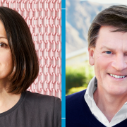 Image - Sarah Thornton with Michael Lewis